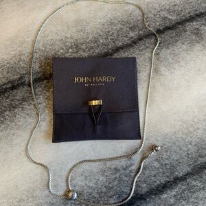 John Hardy Classic Chain Hammered Y Silver Necklace